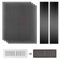 Paquete de 4 cubiertas magnéticas de ventilación de suelo de 40 cm x 30 cm, tamaño personalizable de malla de PVC para pared, techo, suelo, captura de escombros, insectos de pelo (negro)