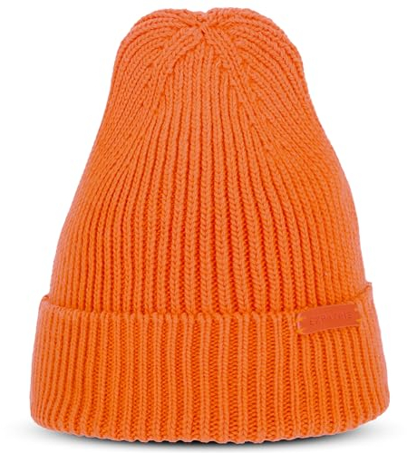Expatrié Beanie Damen Orange - Luna - Strickmütze für Herbst Winter - Weiche Warme Wintermütze - Mütze Stylisch Elegant & Zeitlos