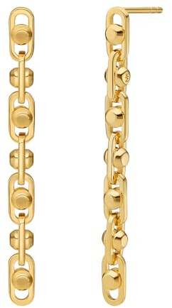 Michael Kors – Premium Astor Link Ohrhänger aus goldfarbenem Sterlingsilber für Damen, MKC171000710