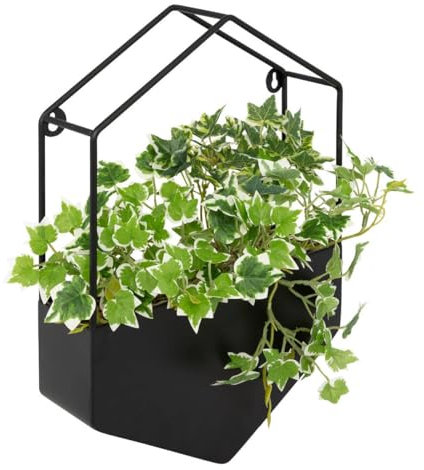 Atmosphera - Plante Artificielle Suspendue Curt Pot métal Noir h35cm