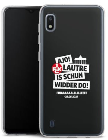 Hard Case kompatibel mit Samsung Galaxy A10 Schutzhülle transparent Smartphone Handy Hülle 1. FCK Pokal Finale 2024 1. FC Kaiserslautern