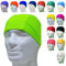 Cuffie Nuoto Professionali in Lycra Anallergica - Latex Free - Cuffia Piscina licra Unisex (FLUO Verde, Pack da 1)