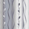 Gardinen Vorhangen Mondego Grau 140x160 cm (BxH) 1 Stück Gardine mit Kräuselband Curtains Wohnzimmer Florale Muster Satin Stoff Küchengardinen Fenstergardinen Window Blinds Dekoschale