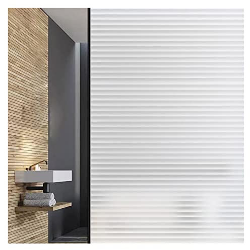 Window Clings Imitation Blinds Electrostatic Frosted Glass Sticker Bathroom Bathroom Window Anti-peep Shading Heat Insulation Window Film Privacy Window Film(20x100 cm)
