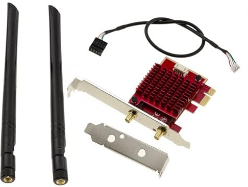 KALEA-INFORMATIQUE PCIe x1 Wireless-Netzwerk-Controller-Karte für WiFi 6 IEEE 802.11ax und Bluetooth 5.1 mit Intel AX200 NGW-Chipsatz