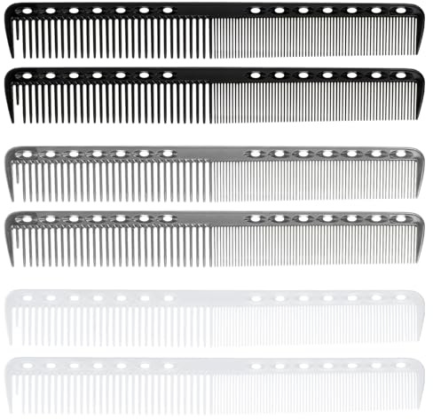 6 Stück Haarschneidekamm Kunststoff Friseurkamm Professionelle Haarkamm Friseur Styling Kamm Carbon Antistatischer Kämme Hitzebeständig Comb Haarkämme Für Herren Damen Verschiedenen Arten（1）