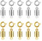 10 Stück Magnetverschluss Kette Zylinder Gold Silber Magnet Schmuck Verschluss Kette Magnet Karabinerverschluss Armbandverschlüsse Kettenverschluss Schmuckverschluss für Schmuck Machen