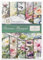 ITD Collection - Reispapier Decopatch - Decoupage Papier - Motivpapier für Serviettentechnik - Rice Paper Sheets - A4 29,7 x 21 cm - Summer Bouquet - RP-074