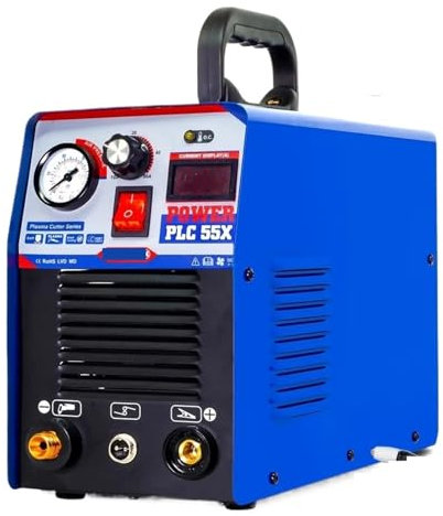 Plasmaschneidmaschine Plasmargon-Schneidemaschine PLC55/65 IGBT CNC-Plasmaschneider-Schweißinverter HF-Luftschneiden 50A/60A Für Anfänger und Heimwerker(PLC55)