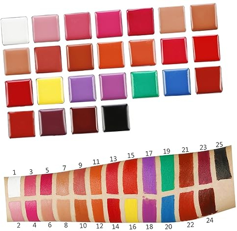 WOONEKY Paleta de Labios Colores con Brillo y Labiales Kit de Maquillaje Multifuncional para Mujeres y Niñas Hidratante y Duradero para