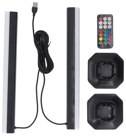Barra luminosa RGB Smart Music Sync RGB IC Luci a LED Barre USB Illuminazione Ambiente Telecomando Trasformatore a Colori per Gaming TV Retroilluminazione per PC