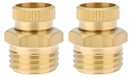 Create idea 2 Stücke PT1/4 Außengewinde Luftkompressor Ablassventil 12,5mm Gewinde Messing