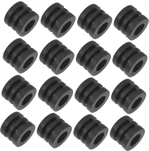 GANAZONO 16pcs Foosball Bumpers Replacement for Standard Table Football Games Elastic Washers with Smooth Surface Lightweight Parts for Easy Installation and Reliable Performance