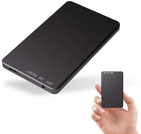 Vivaniir 128GB Registratore Vocale Digitale Portatile, 300 Ore di Durata Ultra Lunga Dispositivo di Registrazione USB-C con Riconoscimento Vocale e Riduzione del Rumore per Riunioni Interviste