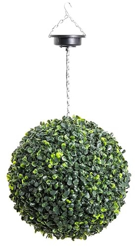 Primrose 38cm Artificial Solar LED Buxus Topiary Ball