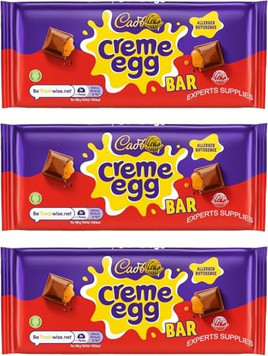 Easter Chocolate Bundle 0f 3 Cad Creme Egg Chocolate Bar 123g for Women, Men and Kids Gift for Easter & Easter Egg Hunts 2026