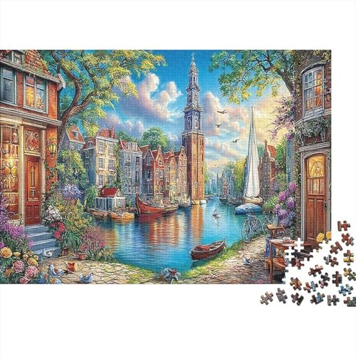 Puzzle 1000 Teile Kanal Szene Schwer Spielzeug Pädagogisches Spiel Impossible Herausforderung Für Erwachsene Kinder 38x26cm/1000pcs