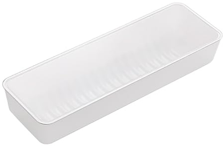 GETKIVA Chopstick Container with Lid, Utensil Storage Box for Chopsticks Spoons Forks, Kitchen Organizer with Lid