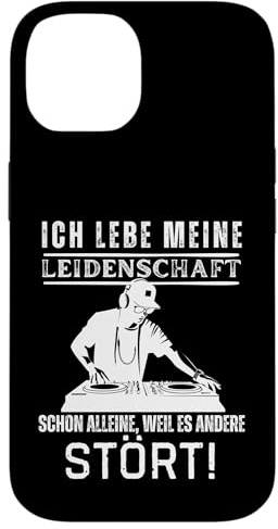 Hülle für iPhone 14 DJ Turntables Discjockey Leidenschaft Lustiger Spruch Club
