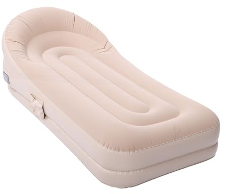 Hamwesh Lettino Gonfiabile, Pompa Incorporata di Gonfiaggio Automatico 200x90x60 Cm Divano Gonfiabile di Ricarica di Tipo C, Divano Portatile con Batteria Ricaricabile da 3000 MAh per Spiaggia da