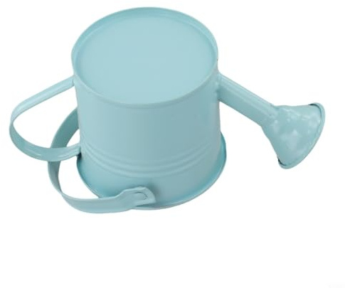 Small Metal Watering Can Designed For Precise Water Delivery To Houseplants And Garden Flowers Without Splashing(Light Blue)
