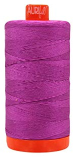 Aurifil Mako Cotton Thread Solid 50wt 1422yds Magenta