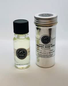 Organic Rose Essential Oil (Otto) Blend 5% (Rosa damascena/Helianthus annus) () by NHR Organic Oils