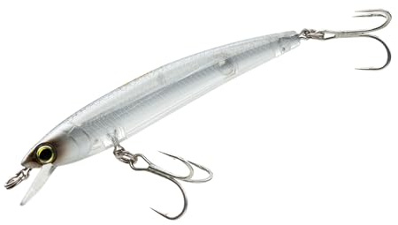 Yo-Zuri F1162-TGLM Pins Minnow Floating Diver Lure, Glass Minnow