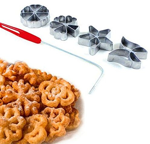 Ausstechformen für KekseHworost, 4 Stück + Halterung, Metall, 2 cm hoch