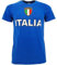 BrolloGroup T-Shirt Italia, Maglietta Bambino Uomo Maniche Corte Azzurri PS 18080 (4-6 Anni)