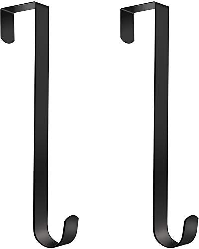 ELCOHO Christmas Wreath Hangers Metal Wreath Hook Over The Door Wreath Hanger Hanging Hook