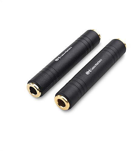 Cable Matters Paquet de 2 Coupleur 6,35 mm Adaptateur d'extension TRS (Adaptateur 6,35 mm Femelle vers Femelle)