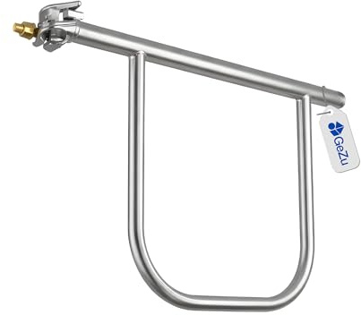 GeZu Impex Stirngeländer Doppelt 50 x 50 cm Feuerverzink Stirngeländer Doppelt für Gerüst