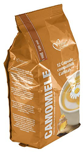 Italian Coffee 96 Capsule Camomilla Miele e Arancia Compatibile con Caffitaly System