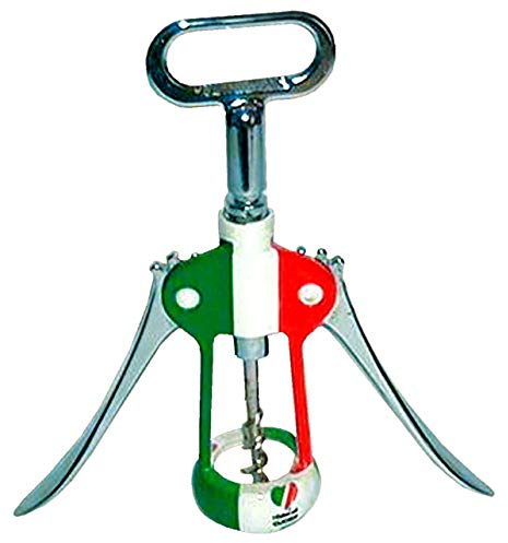 ZASEVES CREAZIONI i Colori nel Cuore - Corkscrew Tricolore Special Edition Colored Bottle Opener Corkscrew with Italian Flag - Multifunctional Bottle Opener for Wine, Beer, and Beverages