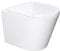 Mai & Mai Rimless Wall-Mounted Toilet Pan with Soft Close Toilet Seat | White | 51.5x35.5x36.5cm | Wall-Mounted WC Easy Clean | Aachen108