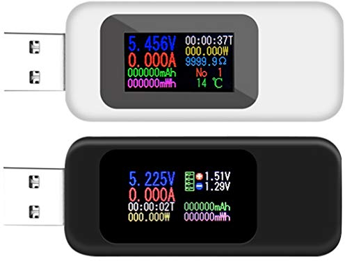 2st Usb-tester Usb-detektor Usb-stromzähler Usb Spannungsprüfer Usb-multimeter Usb-c-tester Usb-leistungsmesser Usb Ein Ladegerät Usb-ladegerät Charger Farbbildschirm Lcd Monitor