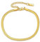 MAISON GIOIELLI FIRENZE - OHANA Bracciale Acciaio Inossidabile Color Oro, Oro Bianco, Oro Rosa Maglia Lavorata, Bracciale Chiusura a Moschettone Ipoallergenico Antigraffio e Waterproof (oro)