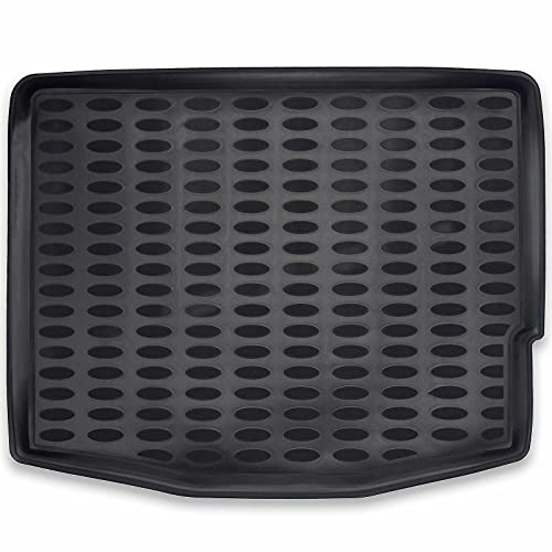 Elmasline 3D Kofferraumwanne für Ford Focus 3 Schrägheck/Kasten 2011-2018 | Antirutsch mit hohen Rand