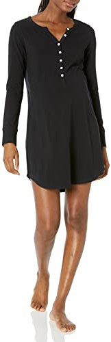 Amazon Essentials Chemise de Nuit d'allaitement Femme, Noir, XXS