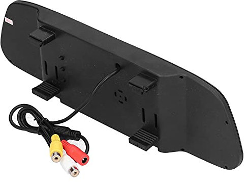 Display per specchietto retrovisore, pratico monitor da 5 pollici V1/V2 con interruttore automatico Comodo display per specchietto retrovisore con 2 canali di ingresso per il bagagliaio