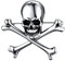 U7 Edelstahl Totenkopf Abzeichen Broschen für Herren, X Kreuz Pins Herren Gotik Punk Stil Anstecknadel Schädel Kreuzknochen Anstecknadel Pins Halloween Kostüm Bekleidung Zubehör für Freund