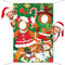 DPKOW Lustige Lebkuchenmann Gesicht Foto Banner für Weihnachten Photo Foto Requisiten Zubehör, Gesicht Spiel für Weihnachten Hintergrund Dekoration Zuckerstange Lebkuchenmann Zubehör, 150 * 100cm