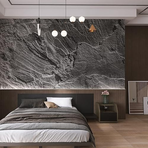 3d panneau rocheux 3D roche gaufrée revêtement mural TV style industriel papier peint fond chambre salon de thé bar Papier Peint 3D Salon TV Salle de séjour Chambre à coucher Mural enfant-350cm×256cm