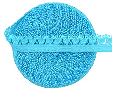 Bristlegrass Gummiband zum Nähen, 1,27 cm 5 Yard Einzelkrone, Türkis, Gummiband für Hose, breites Gummiband für Perücke, hohes elastisches Taillenband (5Y, 1/2 Zoll Türkis)