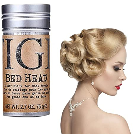 Haarwachs Stick, Styling Wax Stick Haar Wachs Frisur Gel Stick Haar Modellierung Wax Stick, Styling Haar Wachs, für Perücken, Haarsträhnen, gebrochene Haare und krauses Haar, Frizz, 75g