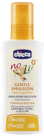 CHICCO Lozione Insetto Repellente, 100 ml, protezione delicata adatta anche per i bambini più piccoli, a partire da 0 mesi di età
