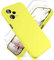 YiKaDa - Funda Compatible con Redmi Note 12 Pro 5G & [2 Unidades] Cristal Templado Protector de Pantalla, Cáscara Suave de Silicona TPU Líquida - Amarillo
