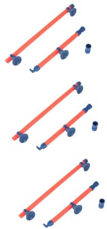 Sosoport 3 Piezas 14 Barra de Burbujas de Piedra de Aire Airstone para pecera Piedras de la Pared de Piedra Arenisca aquatainer Acuario Tubo de Burbujas Equipo