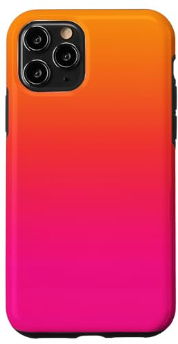 Pink Orange Gelb Farbverlauf Hülle für iPhone 11 Pro